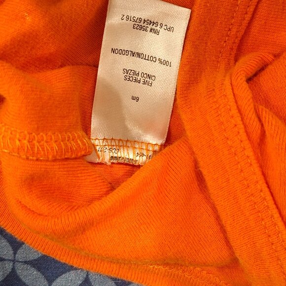 orange onesie carters 6 months - Picture 6 of 7